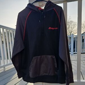 Snap On Black and Red Men's Hoodie